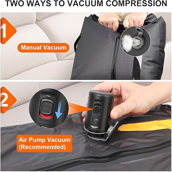 LAG Vacuum Bags for Travel Luggage with Wireless Pump 4